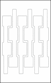 Sheet of 1.5205" x 9.8411"  labels