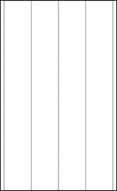 Sheet of 2" x 14"  labels