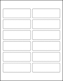 Sheet of 3.75" x 1.25"  labels