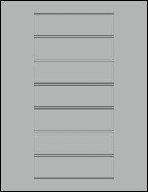 Sheet of 4.625" x 1.25" True Gray labels