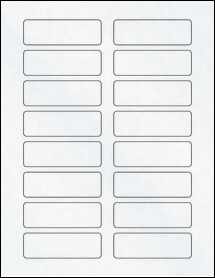 Sheet of 3.1" x 1" Clear Matte Inkjet labels