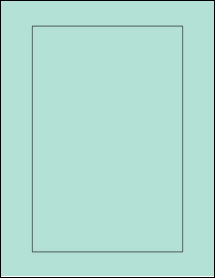 Sheet of 6" x 9" Pastel Green labels