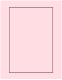 Sheet of 6" x 9" Pastel Pink labels