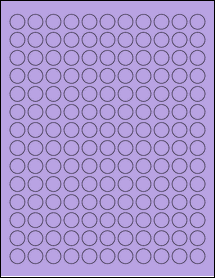 Sheet of 0.59375" Circle True Purple labels