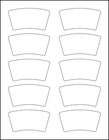 Sheet of 3.3753" x 1.7735" Weatherproof Polyester Laser labels