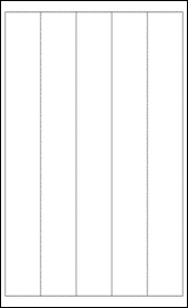 Sheet of 1.625" x 13"  labels