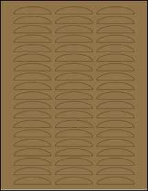 Sheet of 0" x 0" Brown Kraft labels