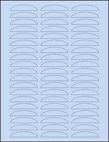 Sheet of 0" x 0" Pastel Blue labels