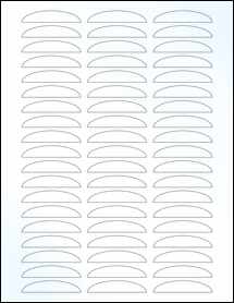 Sheet of 0" x 0" Clear Gloss Inkjet labels