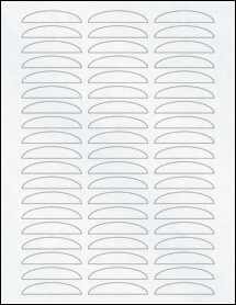 Sheet of 0" x 0" Clear Matte Laser labels