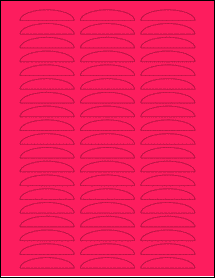 Sheet of 0" x 0" Fluorescent Pink labels