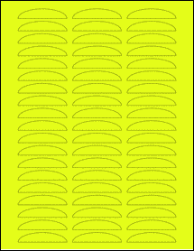 Sheet of 0" x 0" Fluorescent Yellow labels