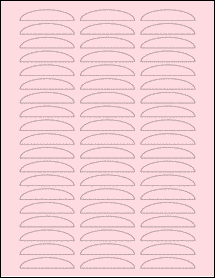 Sheet of 0" x 0" Pastel Pink labels