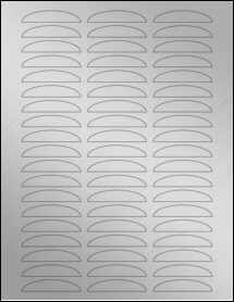 Sheet of 0" x 0" Weatherproof Silver Polyester Laser labels