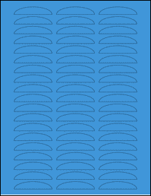 Sheet of 0" x 0" True Blue labels