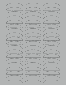 Sheet of 0" x 0" True Gray labels