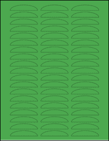 Sheet of 0" x 0" True Green labels