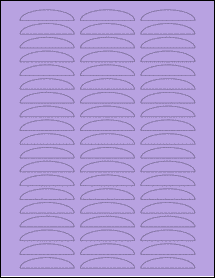 Sheet of 0" x 0" True Purple labels