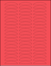 Sheet of 0" x 0" True Red labels