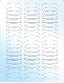 Sheet of 0" x 0" White Gloss Inkjet labels