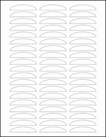 Sheet of 0" x 0" Removable White Matte labels