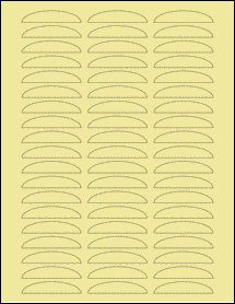 Sheet of 0" x 0" Pastel Yellow labels