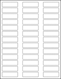 Sheet of 2.21" x 0.675"  labels