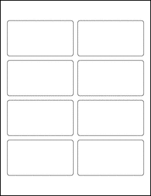 Sheet of 3.75" x 2"  labels