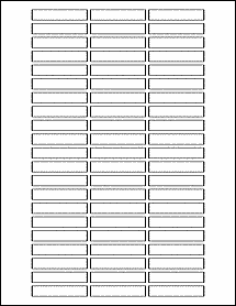 Sheet of 2" x 0.375"  labels