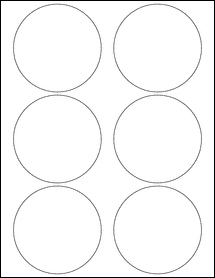 Sheet of 3.5" Circle  labels