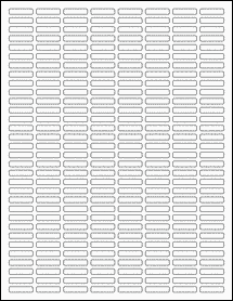 Sheet of 0.88" x 0.205"  labels