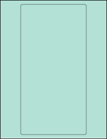 Sheet of 5.25" x 10.375" Pastel Green labels
