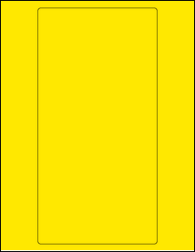Sheet of 5.25" x 10.375" True Yellow labels