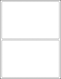 Sheet of 8.1" x 5.25"  labels