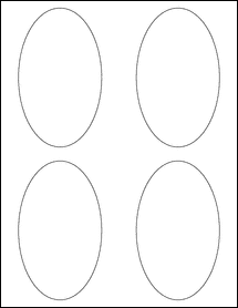 Sheet of 3" x 5" Blockout labels