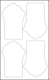 Sheet of 4.3" x 6.3933"  labels