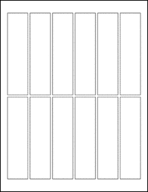 Sheet of 1.1811" x 4.7244"  labels