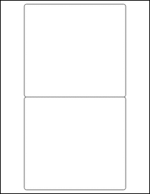 Sheet of 5.8" x 5.3" 100% Recycled White labels