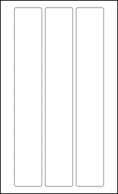 Sheet of 2" x 13"  labels