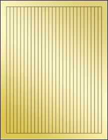 Sheet of 0.28" x 10" Gold Foil Laser labels