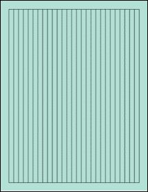 Sheet of 0.28" x 10" Pastel Green labels