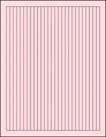 Sheet of 0.28" x 10" Pastel Pink labels