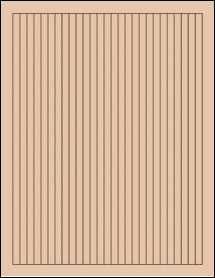 Sheet of 0.28" x 10" Light Tan labels