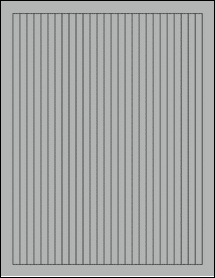 Sheet of 0.28" x 10" True Gray labels