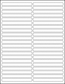 Sheet of 4" x 0.375" Weatherproof Matte Inkjet labels