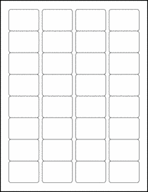 Sheet of 1.75" x 1.25"  labels