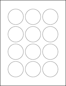Sheet of 2" Circle  labels