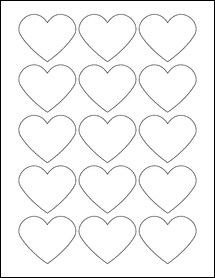 Sheet of 2.2754" x 1.8872"  labels
