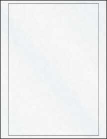 Sheet of 7.25" x 10.5" Clear Matte Inkjet labels