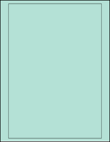 Sheet of 7.25" x 10.5" Pastel Green labels